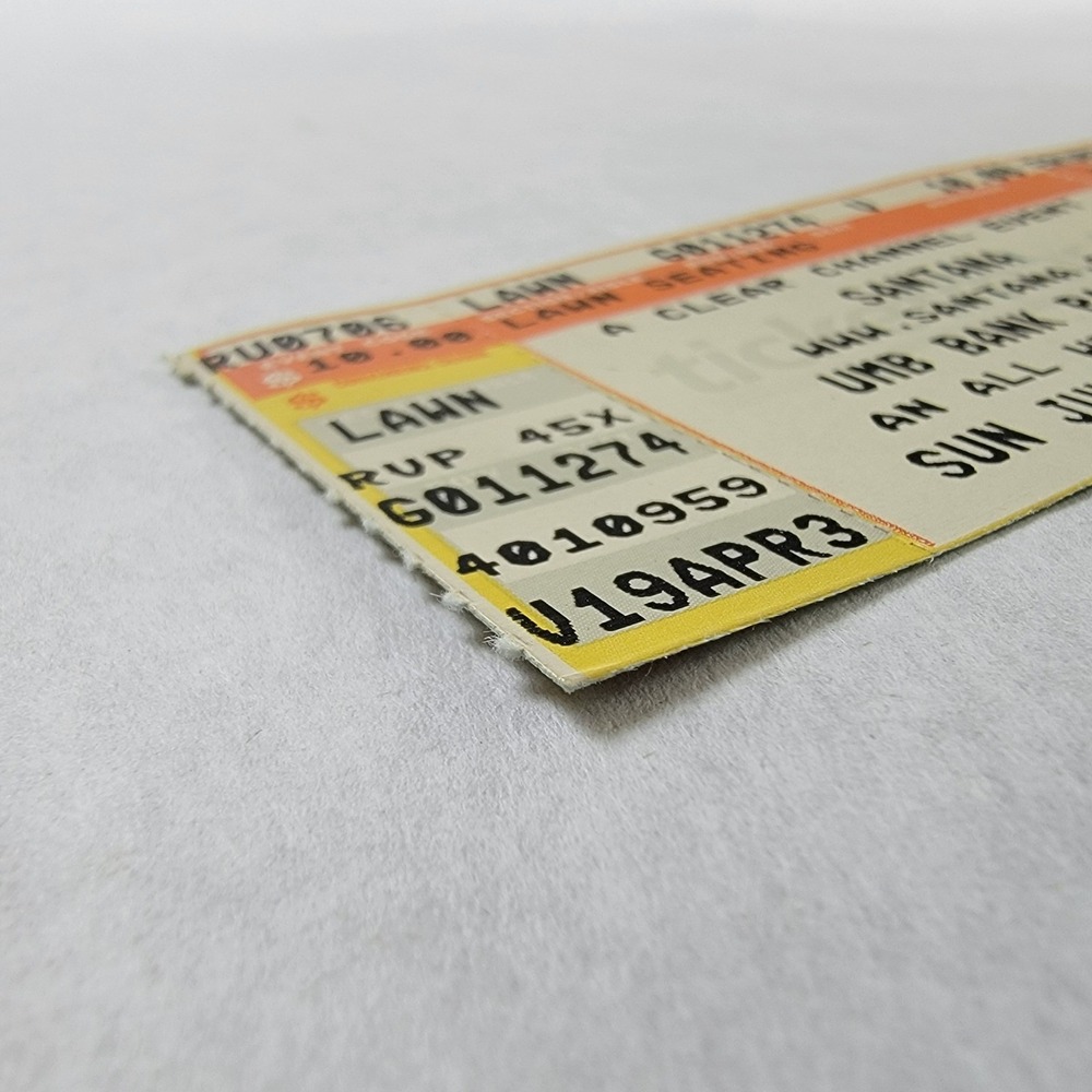 Santana Concert Ticket Stub UMB Bank Pavilion Maryland Heights MO July 6 2003 - Picture 7 of 10